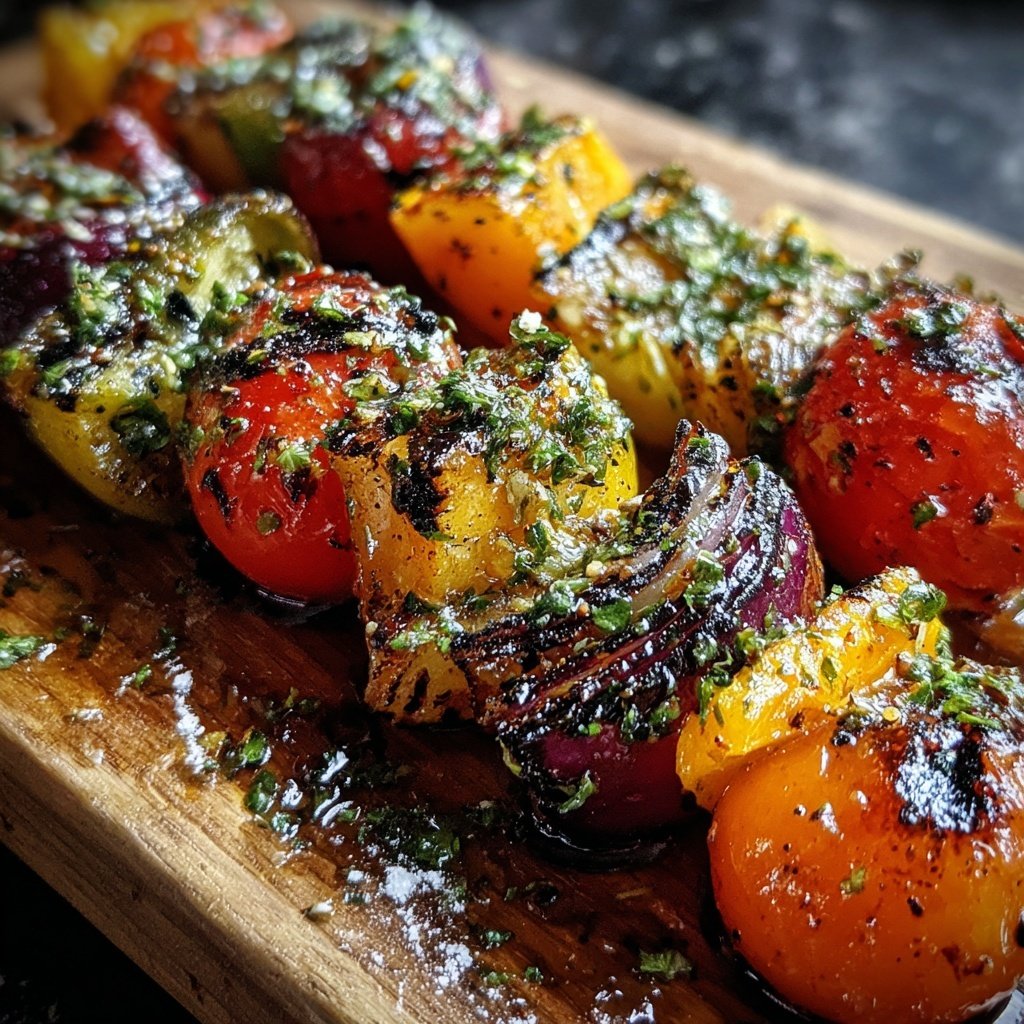 Marinated Grilled Vegetable Skewers