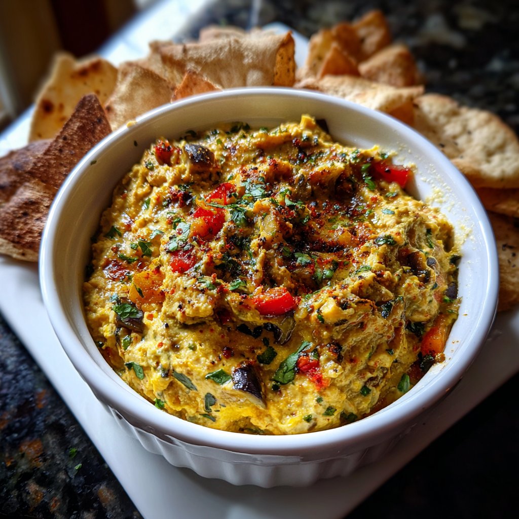 Mediterranean Roasted Vegetable Dip