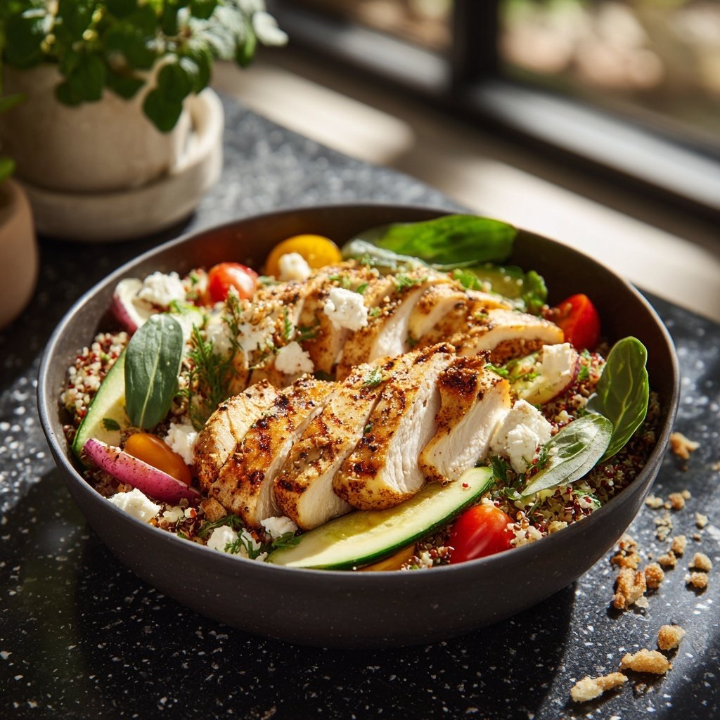 High Protein Mediterranean Bowl