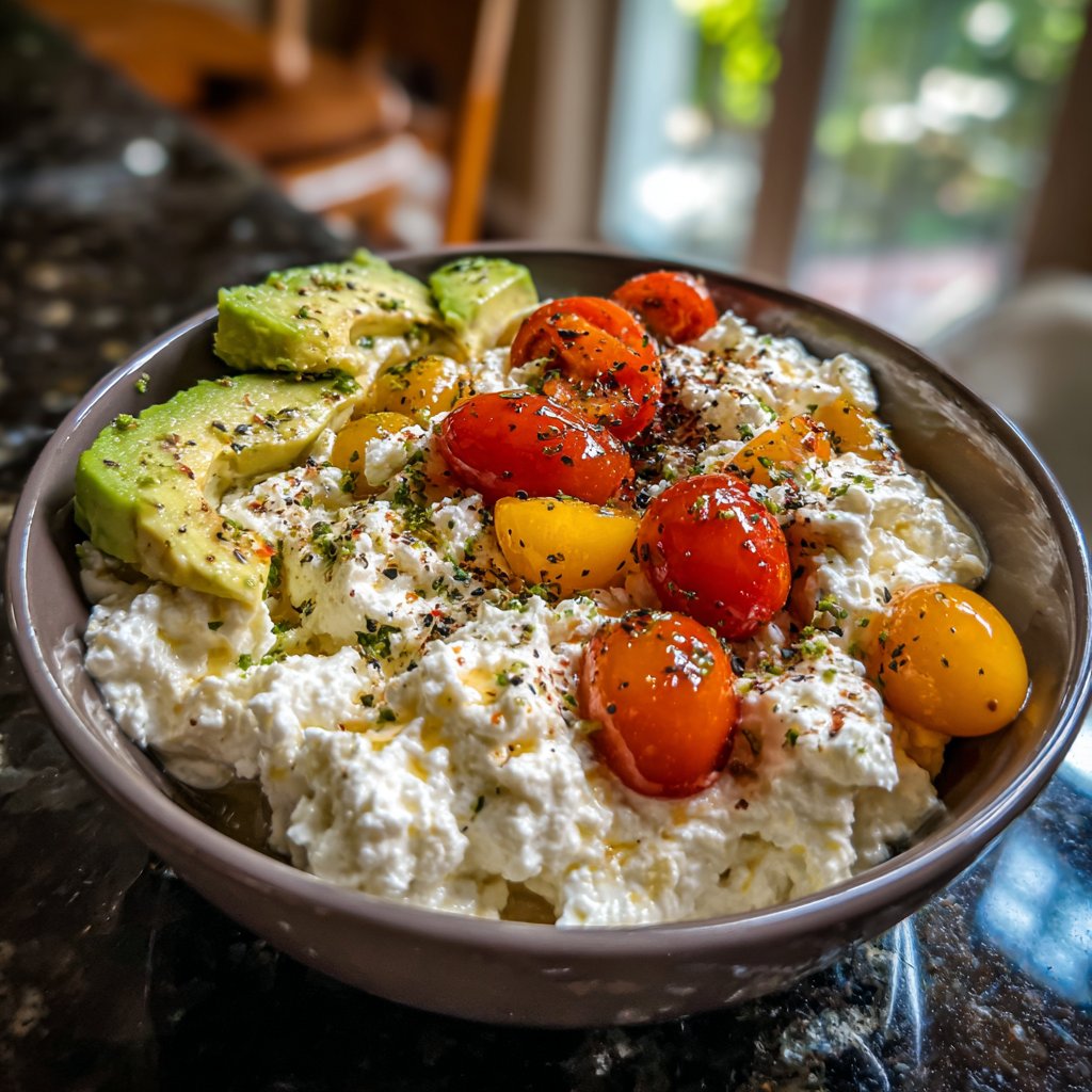 Savory Cottage Cheese Breakfast Bowls