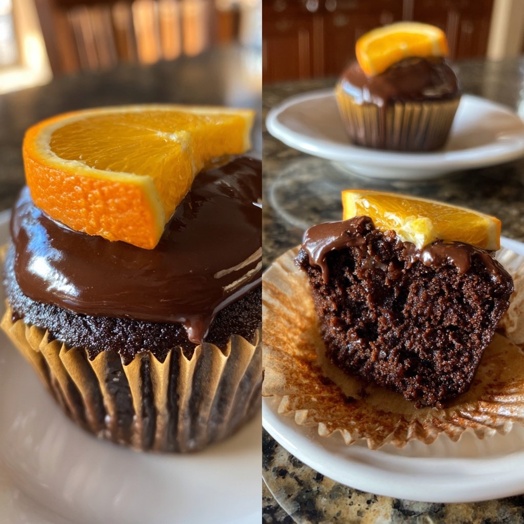 Chocolate Orange Cupcake Surprise