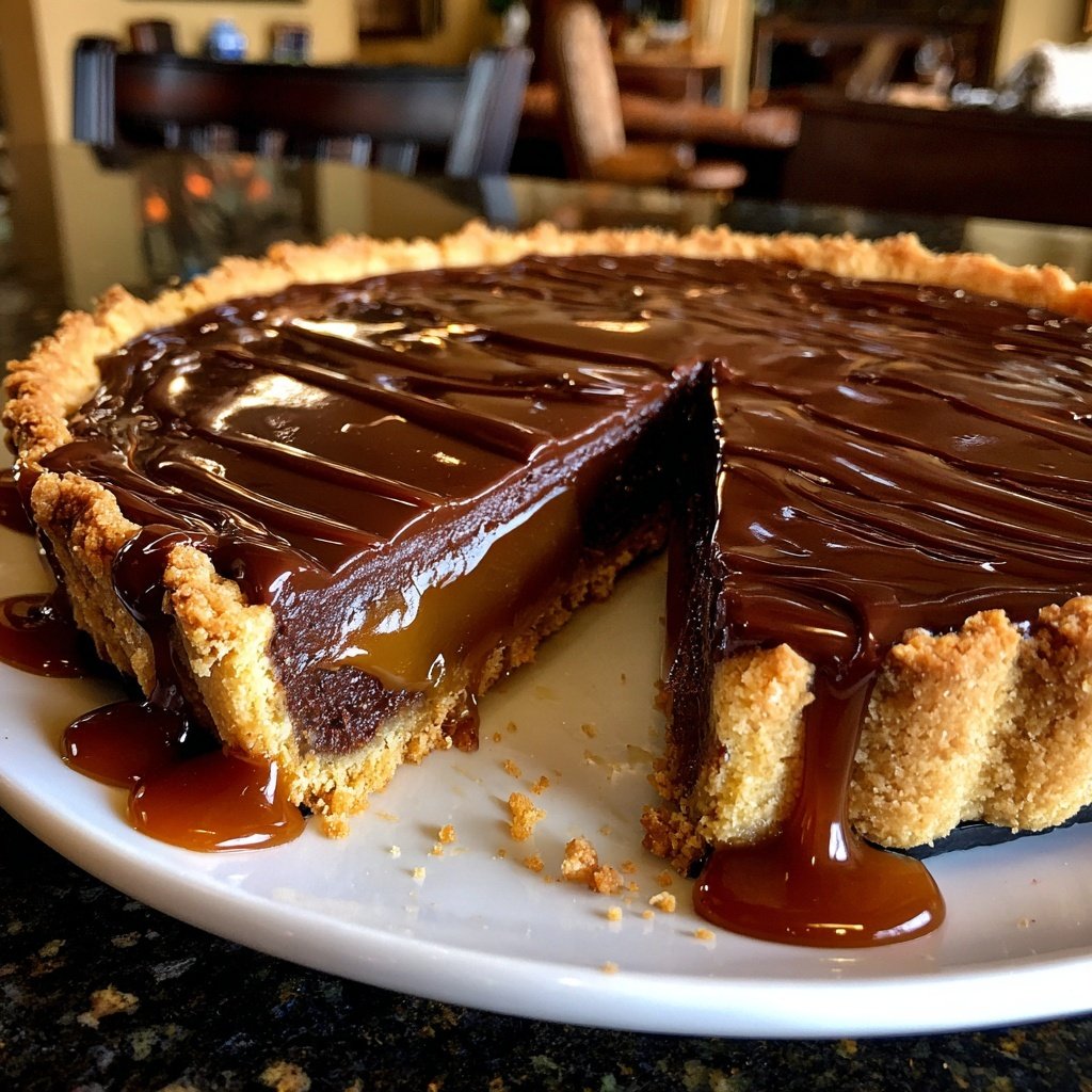 Caramel Chocolate Ganache Tart