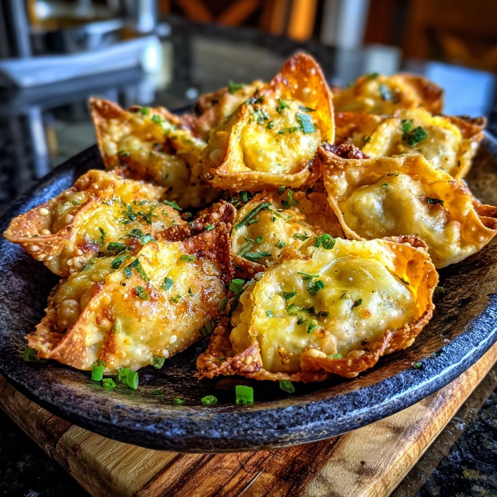 Baked Spicy Avocado Wontons