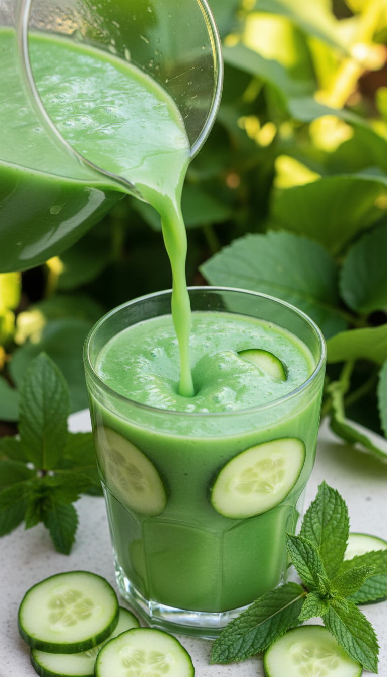 Refreshing Cucumber Mint Smoothie