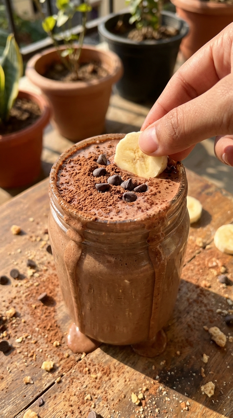 Chocolate Banana Protein Smoothie