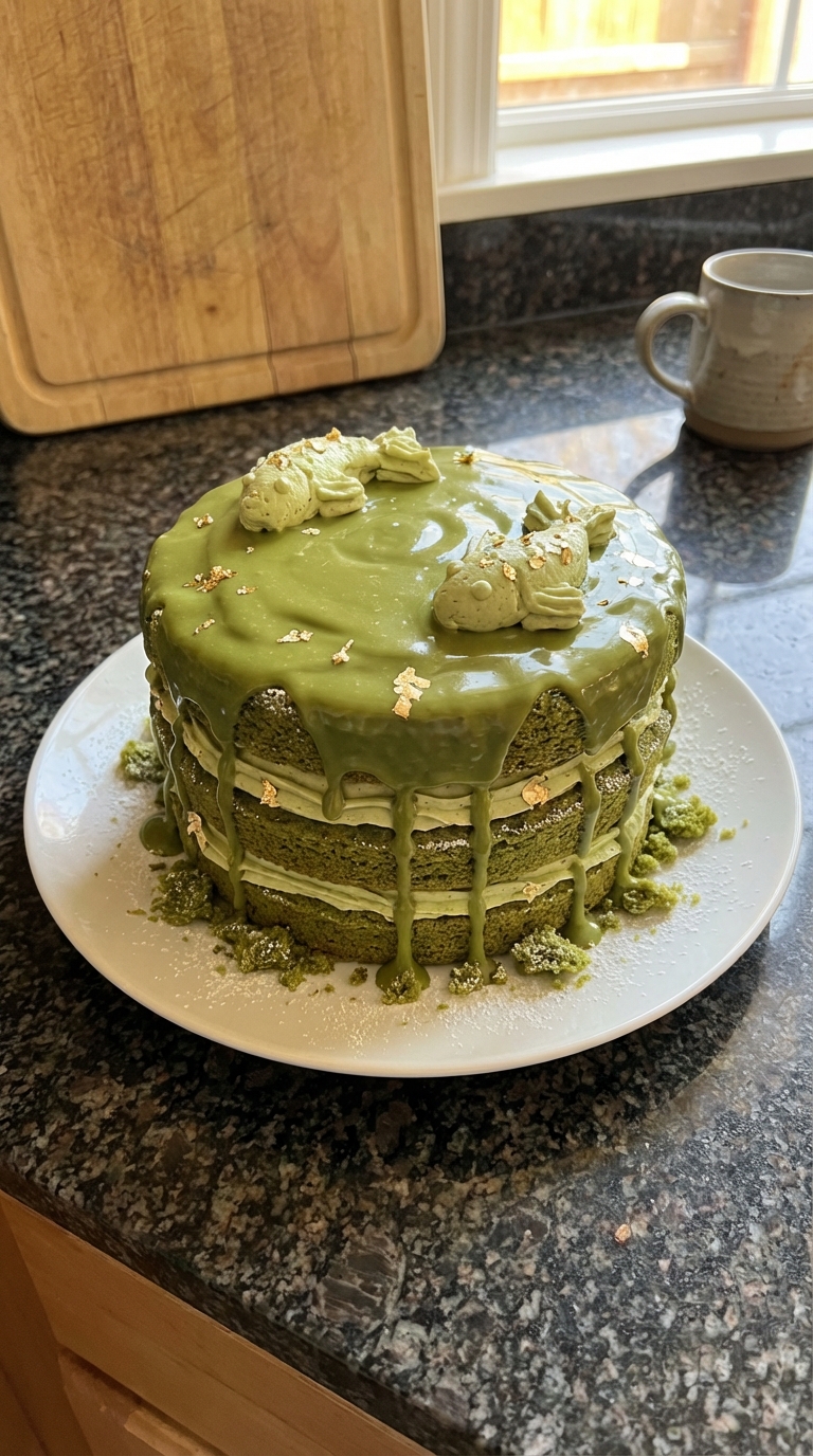 Matcha Pisces Cake Delight