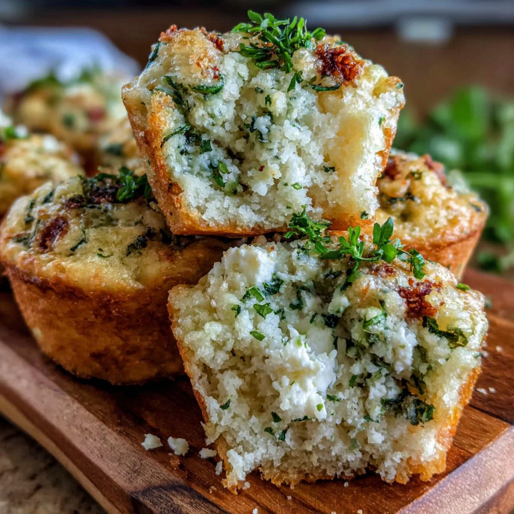 Spinach Feta Lunch Muffins