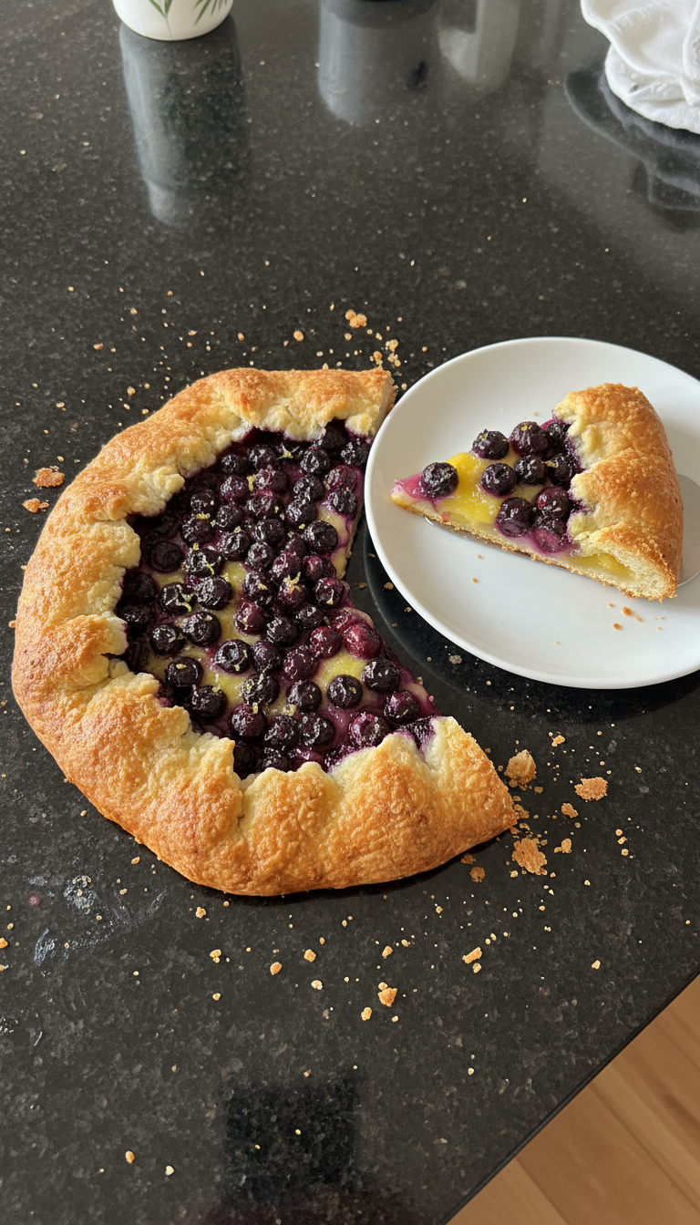 Wild Blueberry Lemon Galette