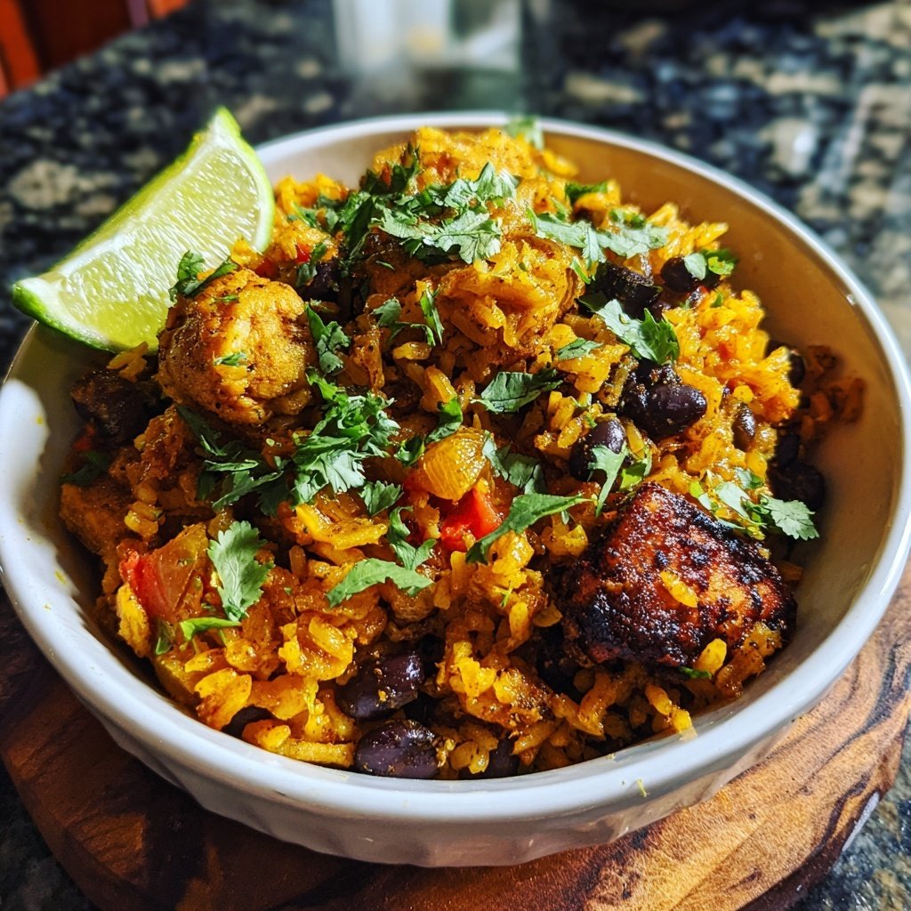 Savory Jamaican Rice Bowl