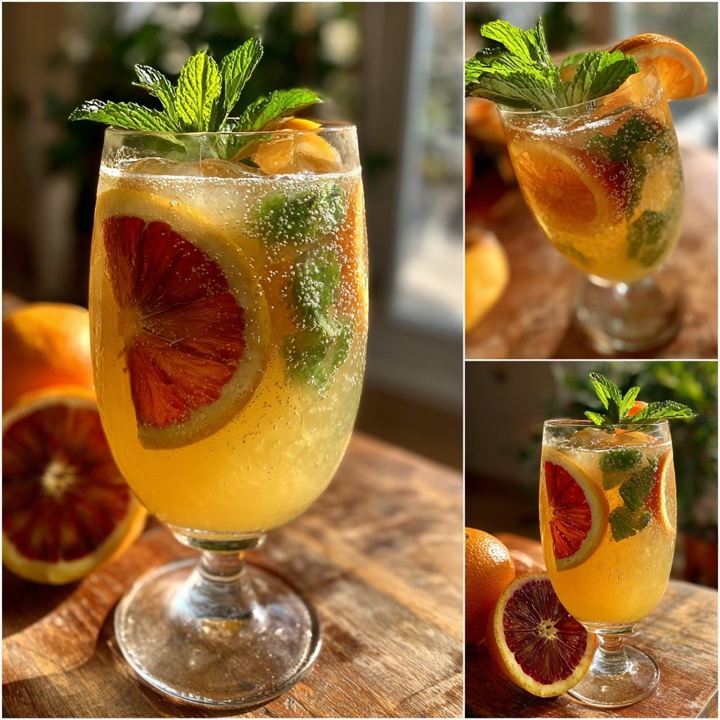 Winter Citrus Sparkler Mocktail
