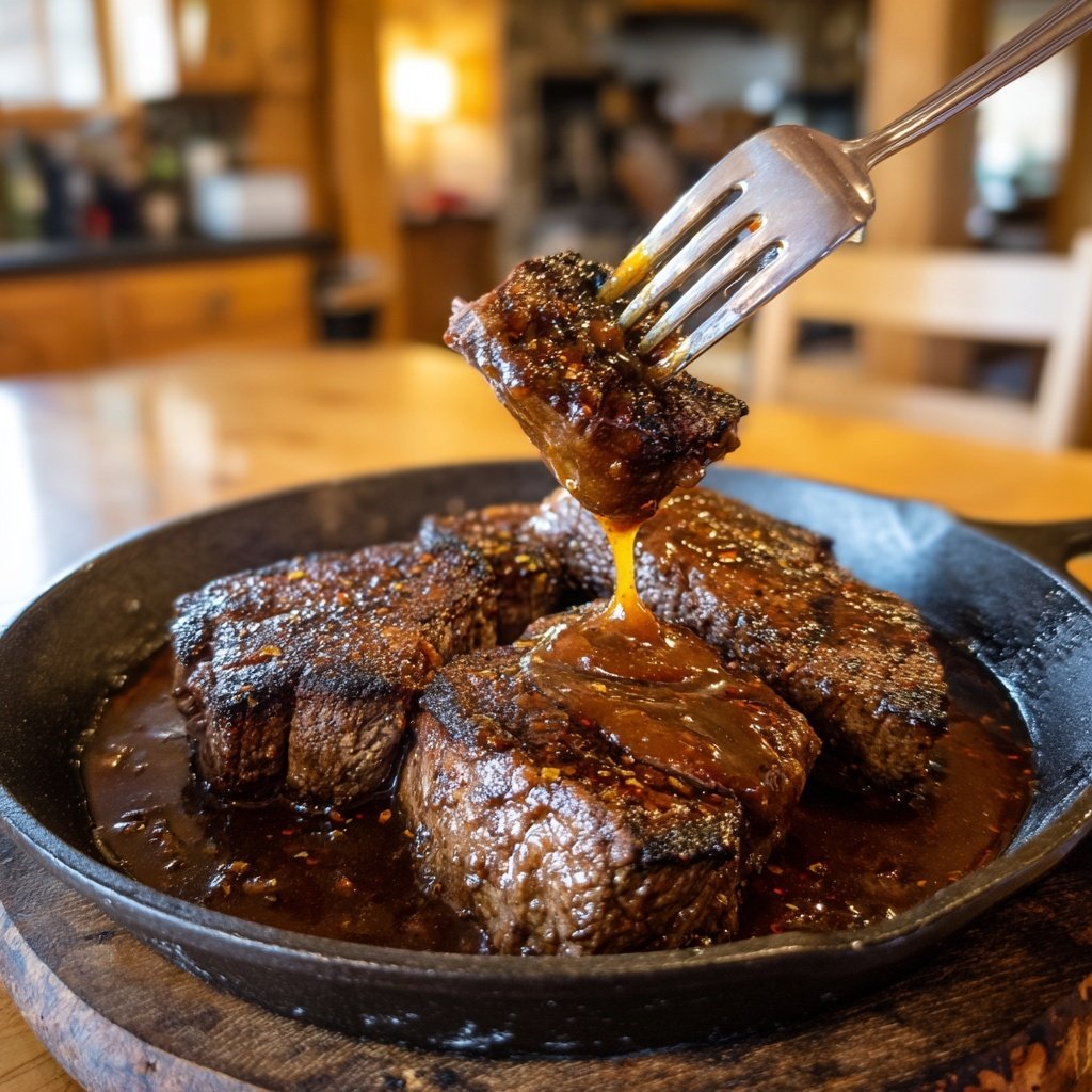 Steaks with Goulash and Sauce