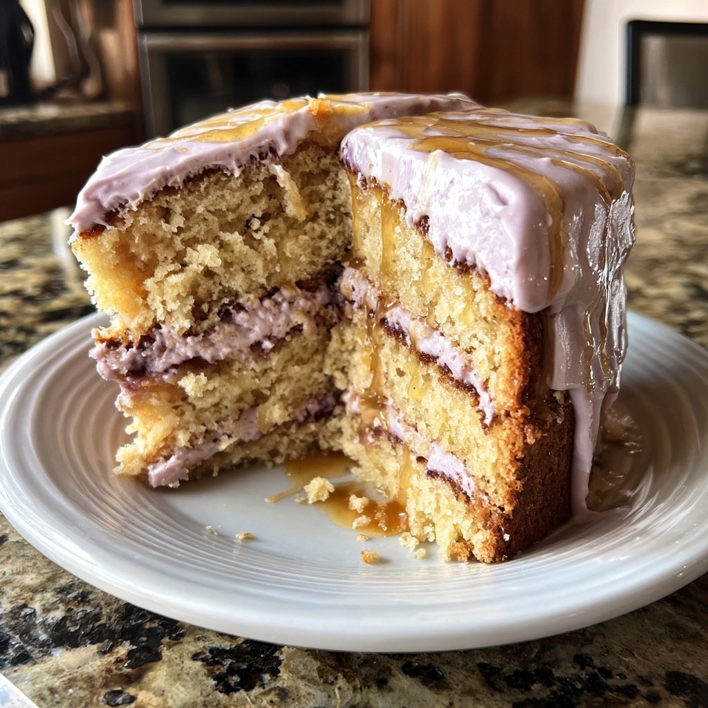 Galentine's Lavender Honey Cake