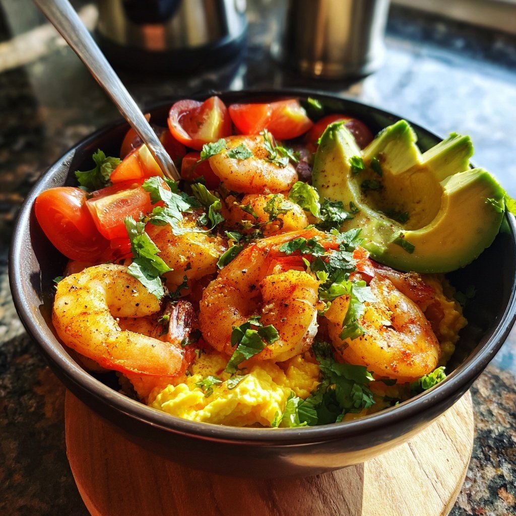 Healthy Shrimp and Avocado Bowl
