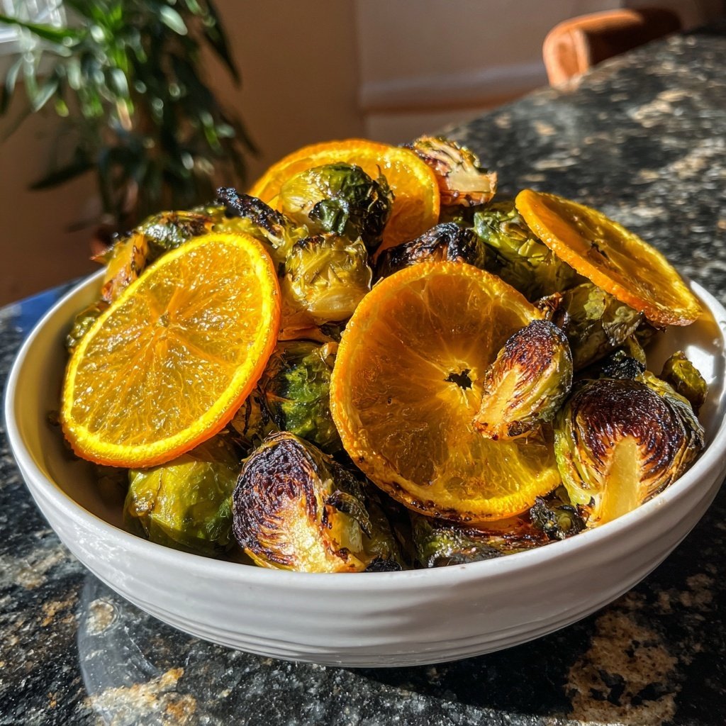Roasted Brussels Citrus Medley