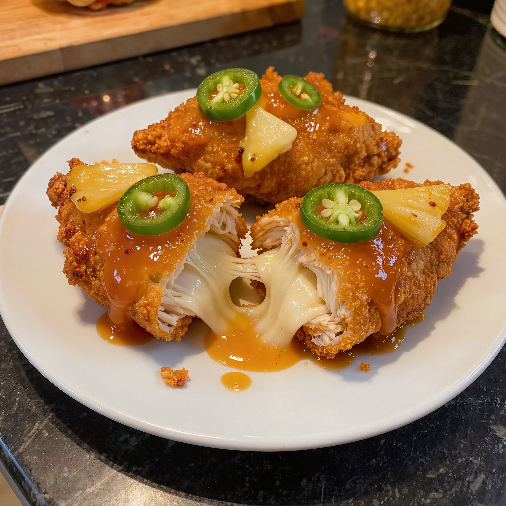 Pineapple-Jalapeno Chicken Poppers