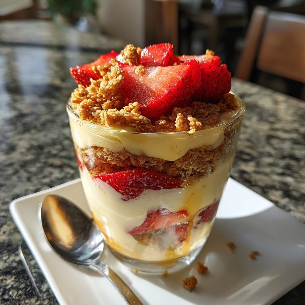 Rich Vanilla Pudding Parfait