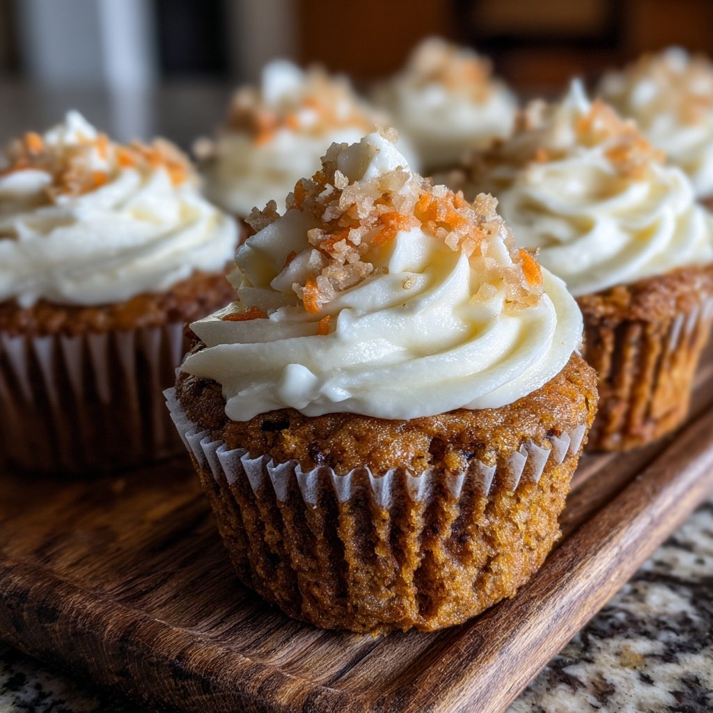 Carrot Cake Cupcakes with Cream Cheese