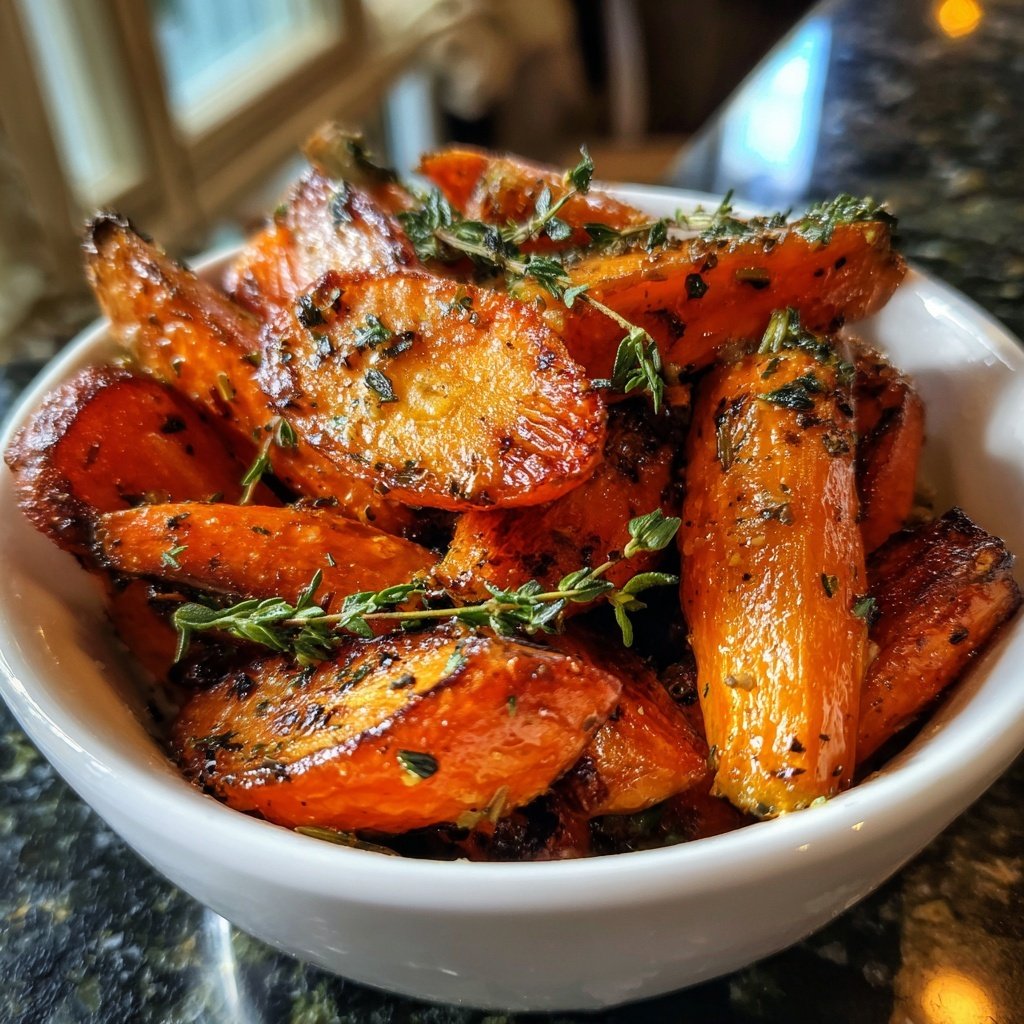 Lemon Thyme Roasted Carrots