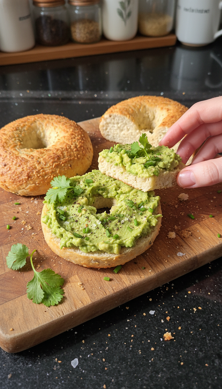 Cottage Cheese Bagel Avocado Smash