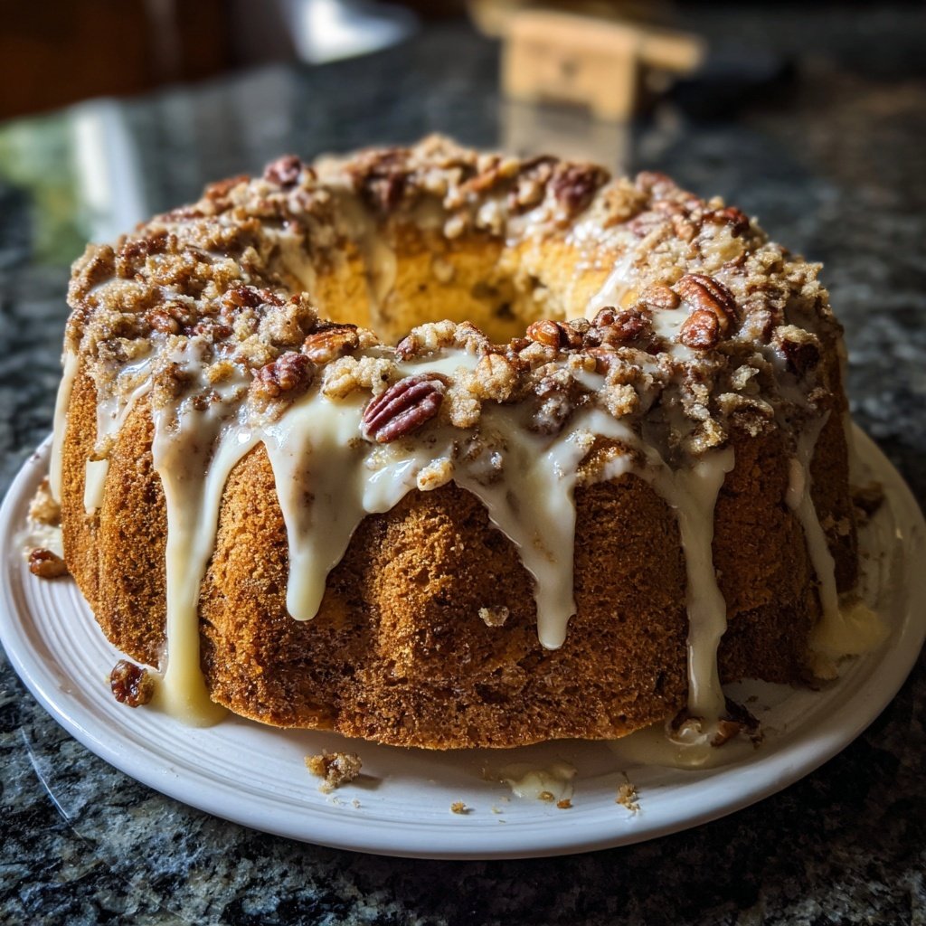Vanilla Nut Crumble Cake