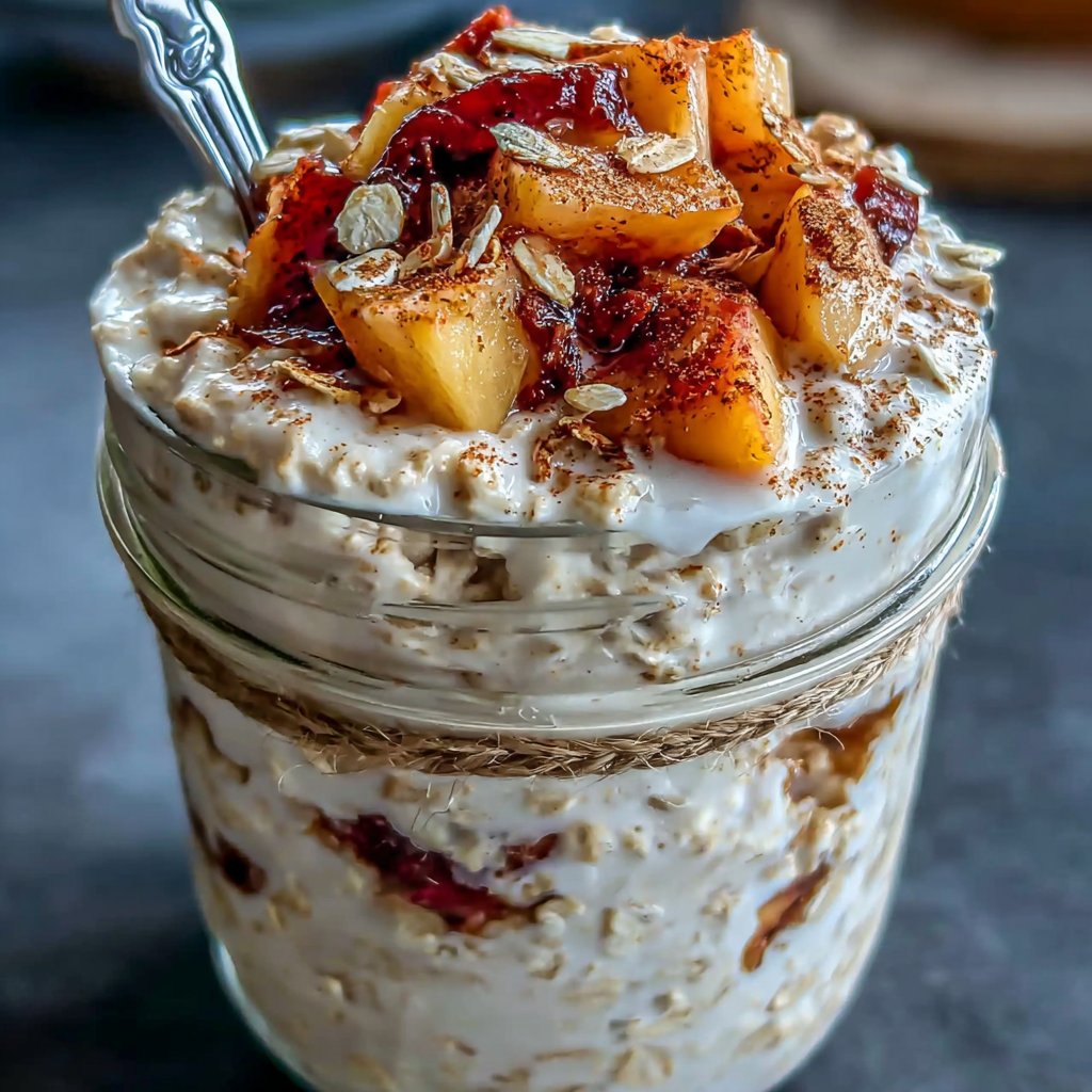 Ginger-Peach Overnight Oats