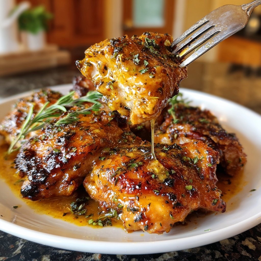 Honey Mustard Chicken Thighs