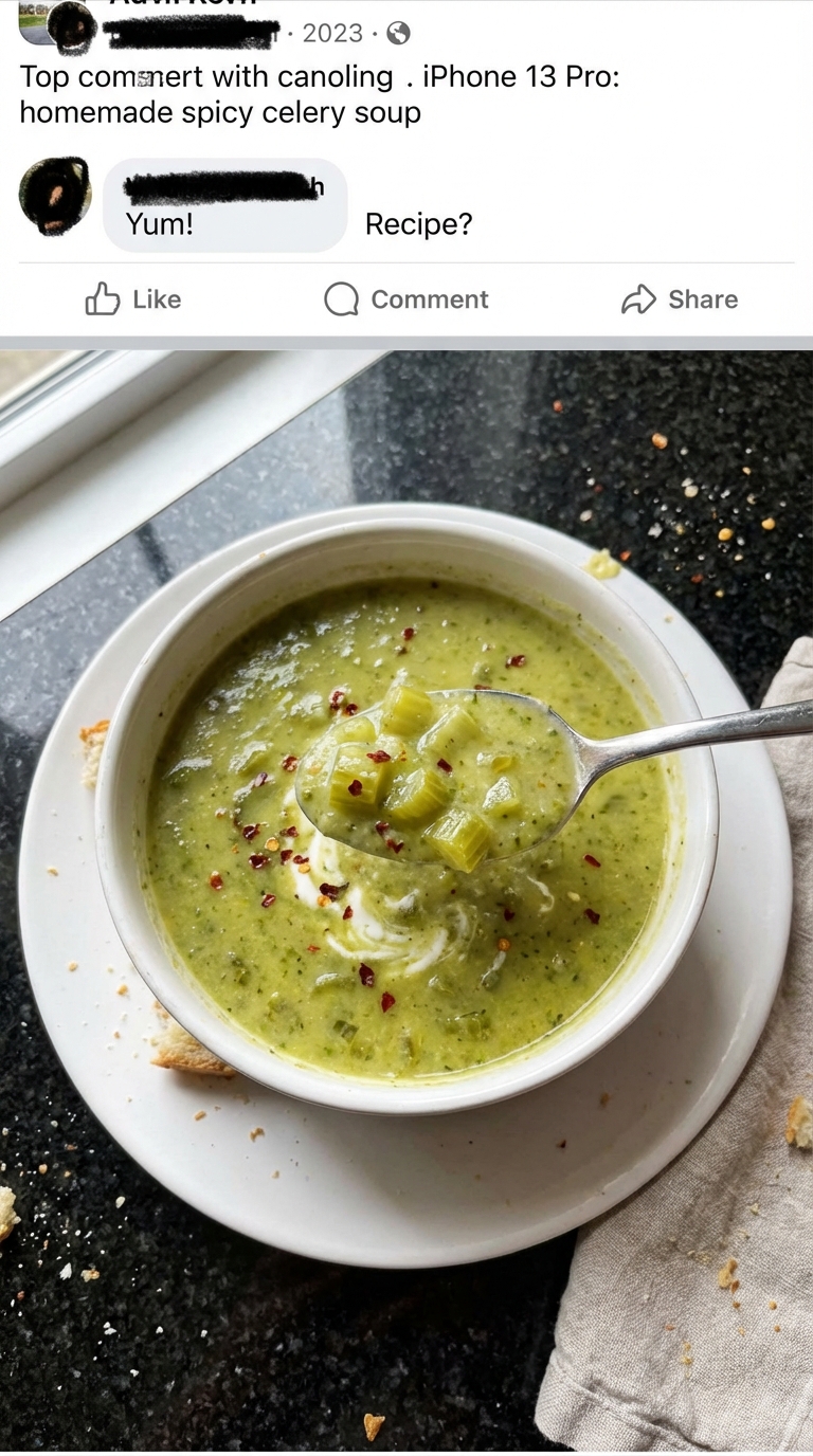 Spicy Celery Celery Soup