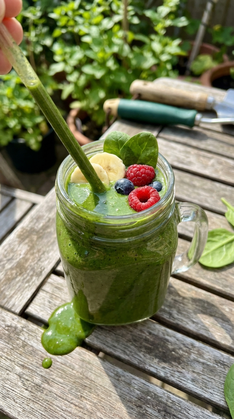 Berry Green Detox Smoothie