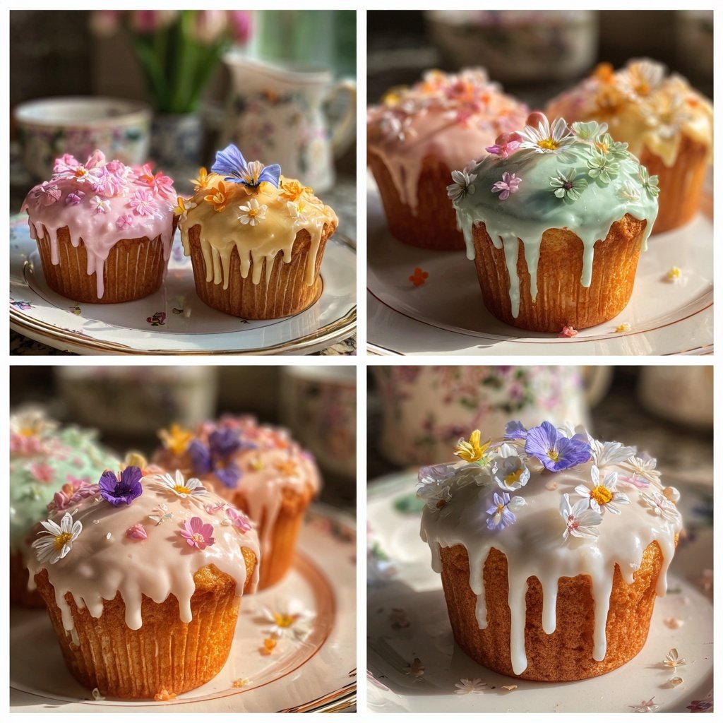Spring Garden Floral Cupcakes