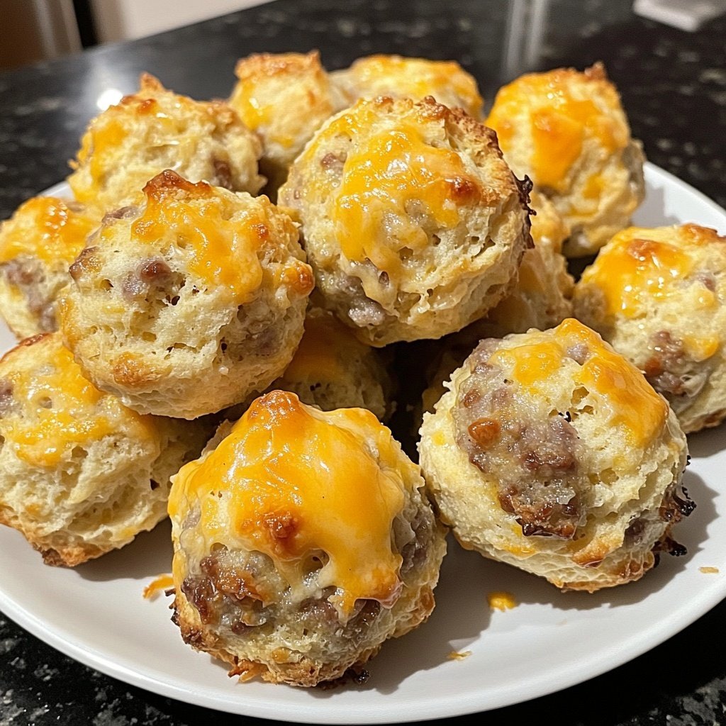 Savory Cheddar Bay Biscuit Sausage Balls
