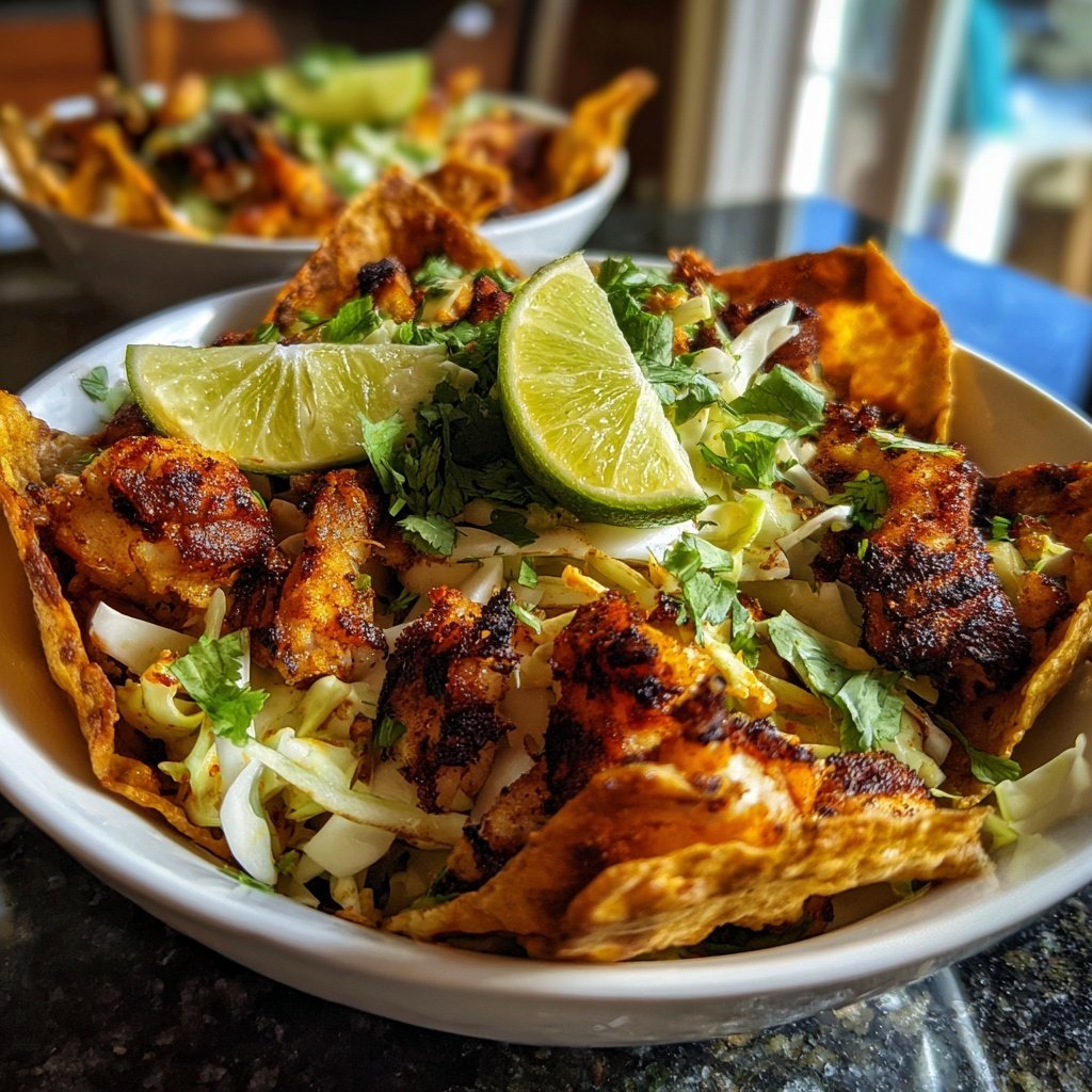 Air Fryer Fish Taco Bowls