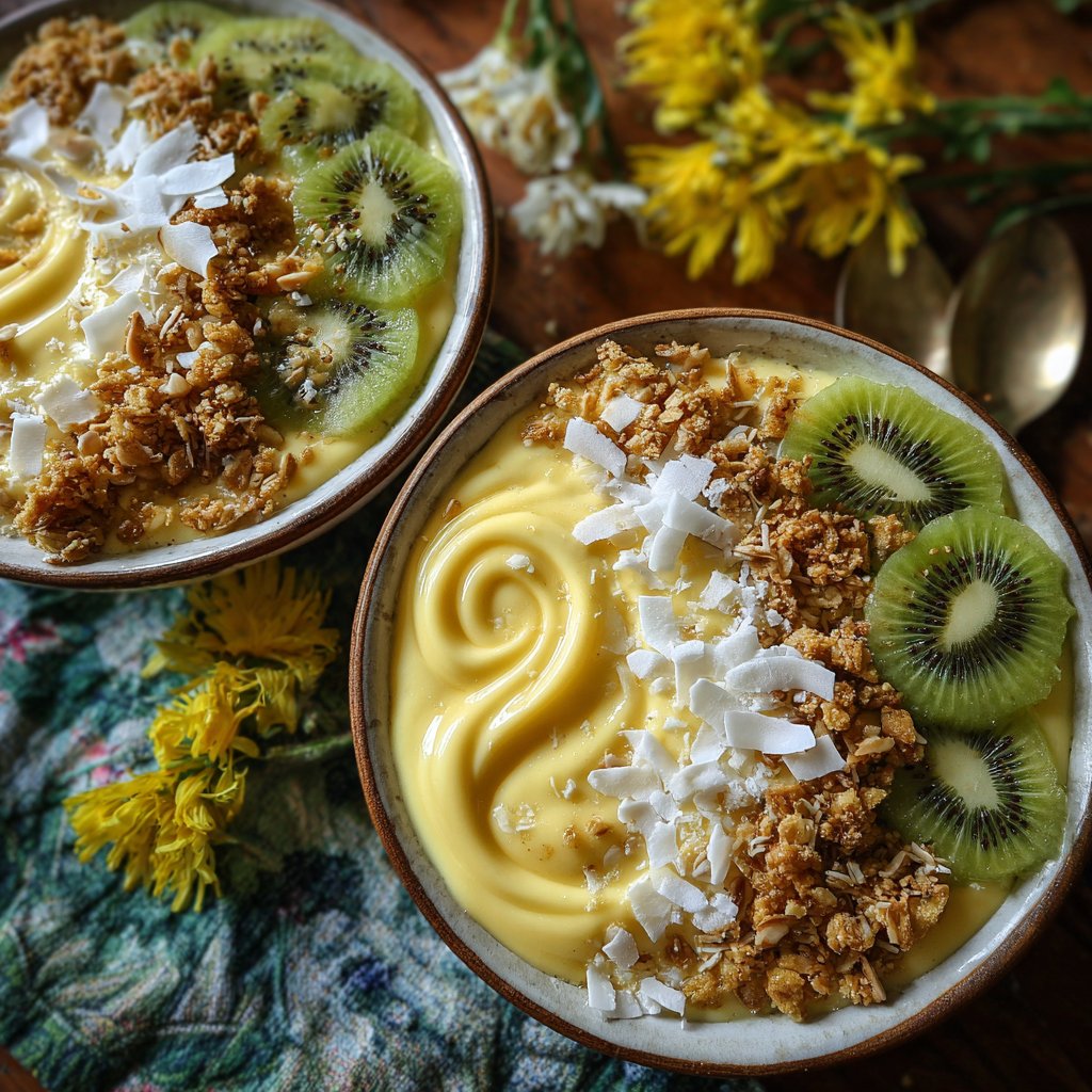 Pineapple Mango Smoothie Bowls